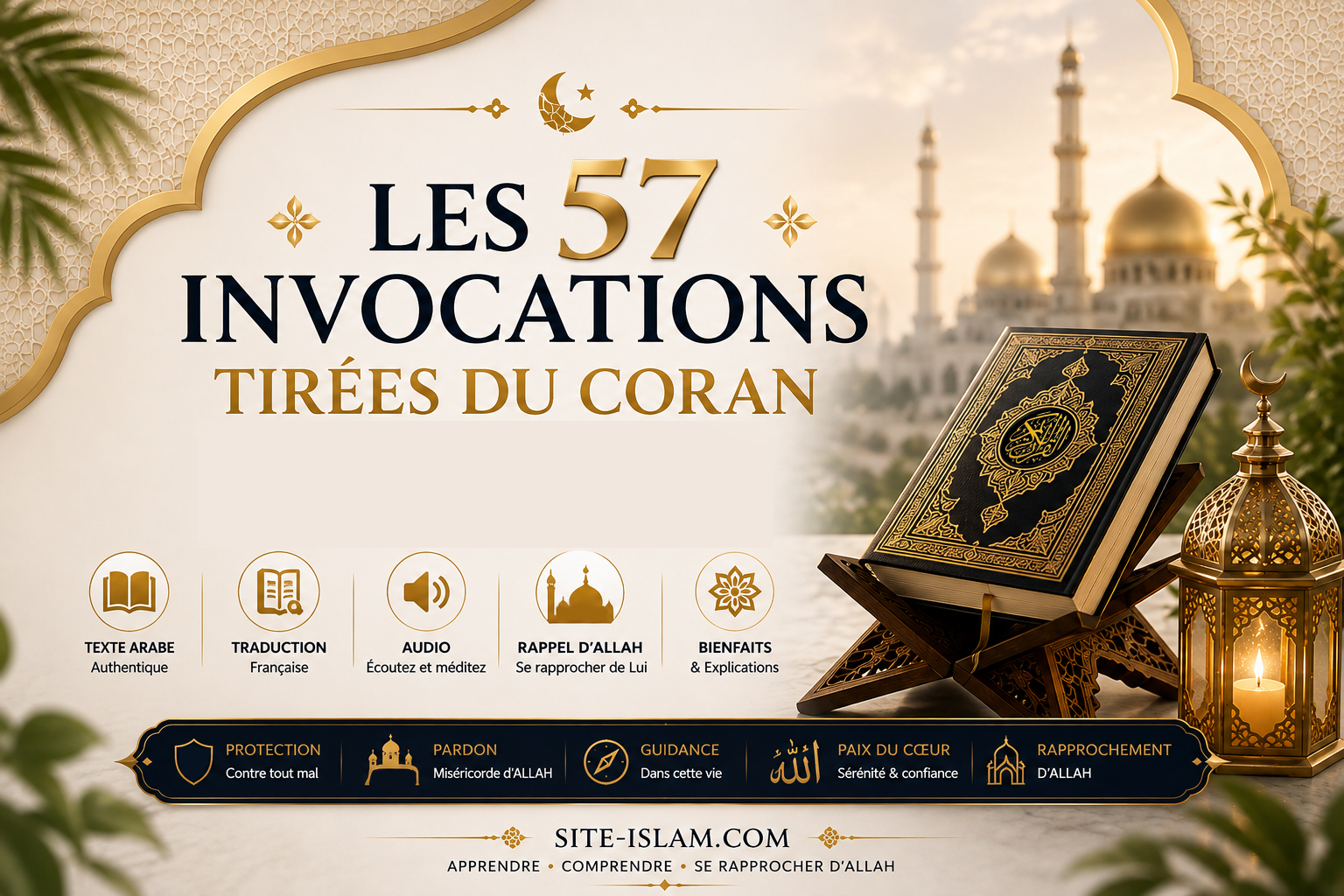 Les 57 invocations tirées du Saint Coran